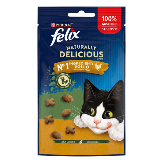 Felix Natural Delicious Pollo&Hierba Gatera 50 g al mejor precio -Todoanimal.es