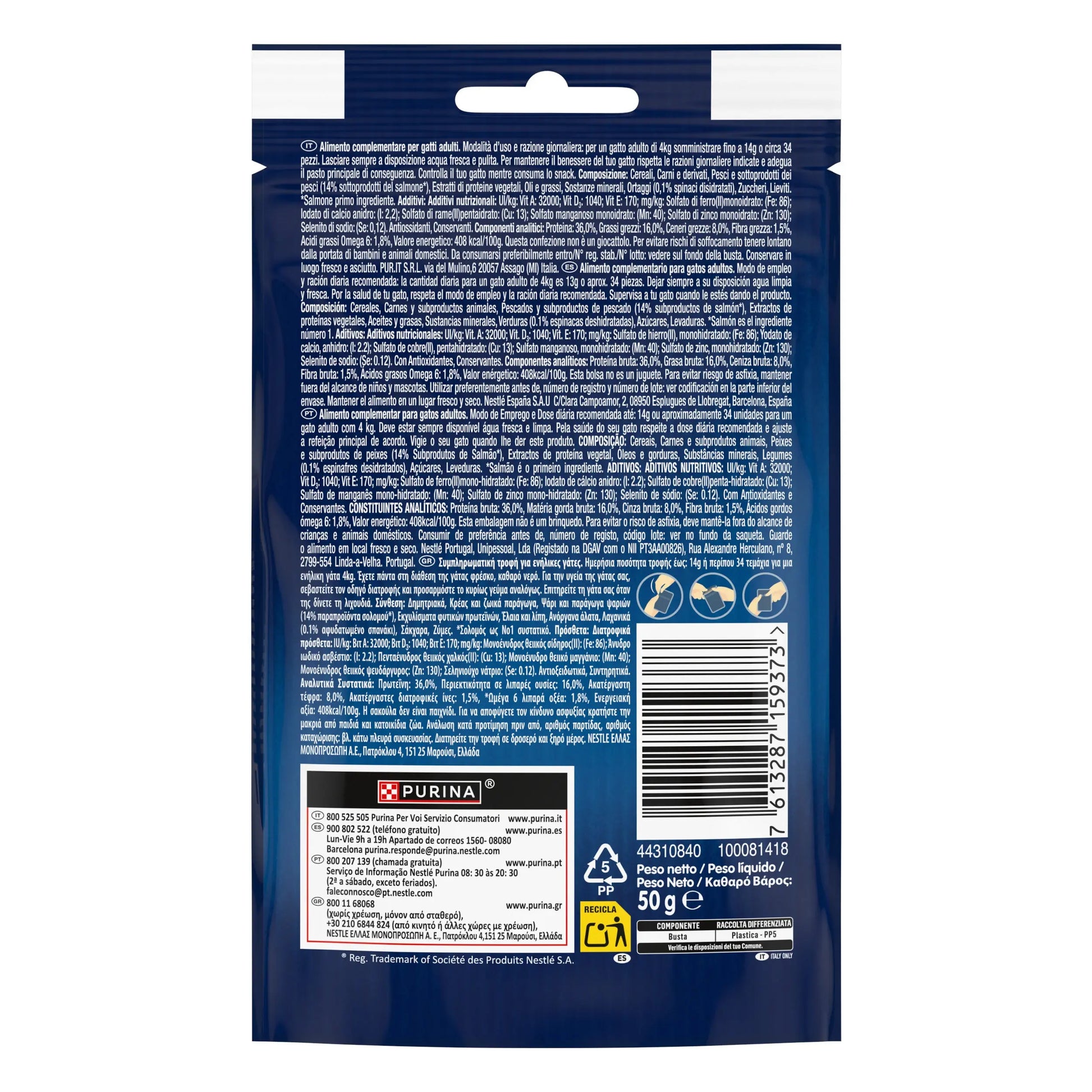 Felix Natural Delicious Salmón & Espinacas 50 g al mejor precio -Todoanimal.es