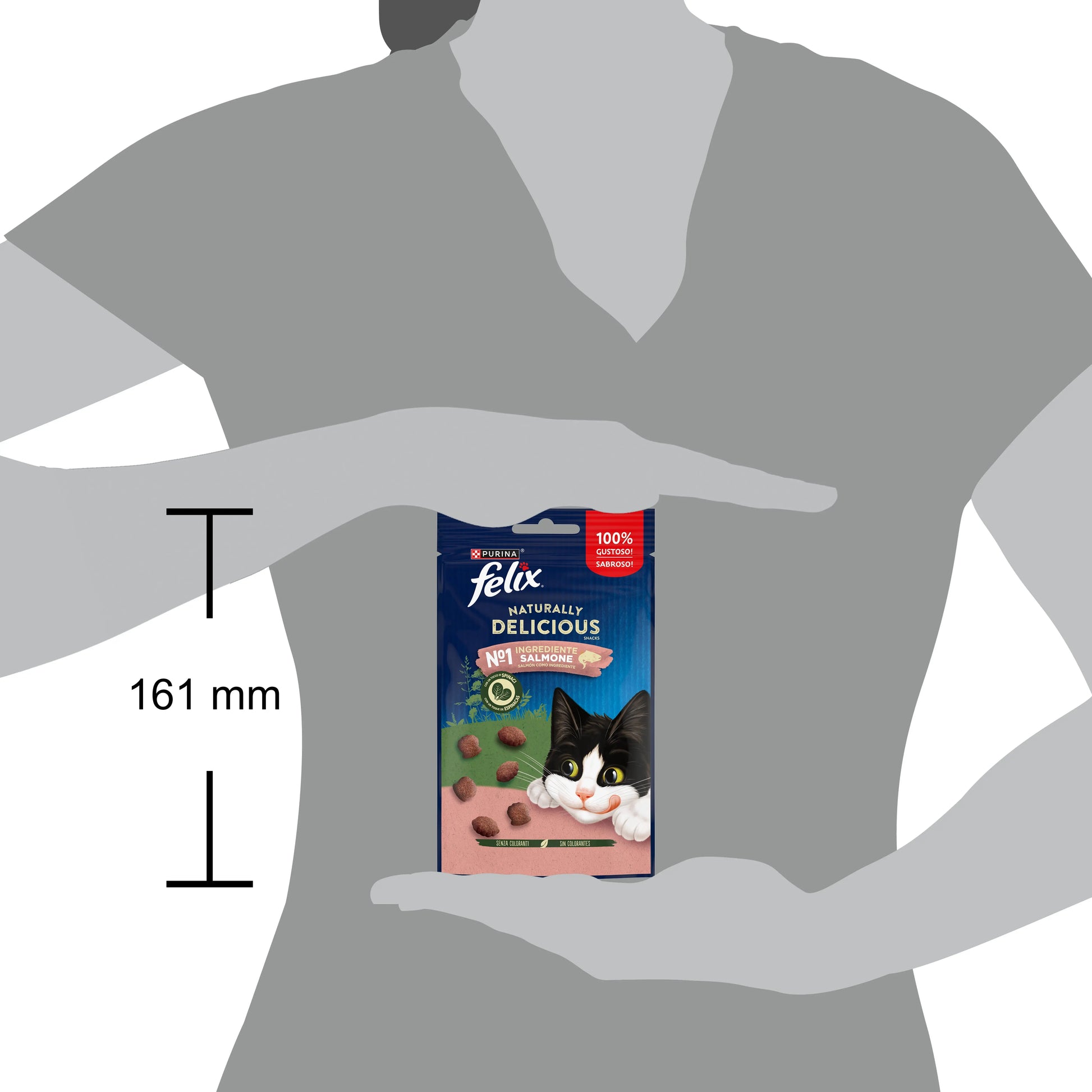Felix Natural Delicious Salmón & Espinacas 50 g al mejor precio -Todoanimal.es