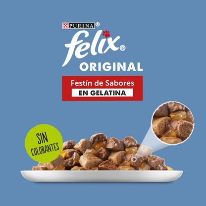 Felix Original Selección Carnes Pack 12X85 g al mejor precio -Todoanimal.es