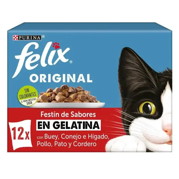 Felix Original Selección Carnes Pack 12X85G Todoanimal.es