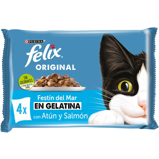 Felix Original Selección Pescados Pack 4x85 g al mejor precio -Todoanimal.es