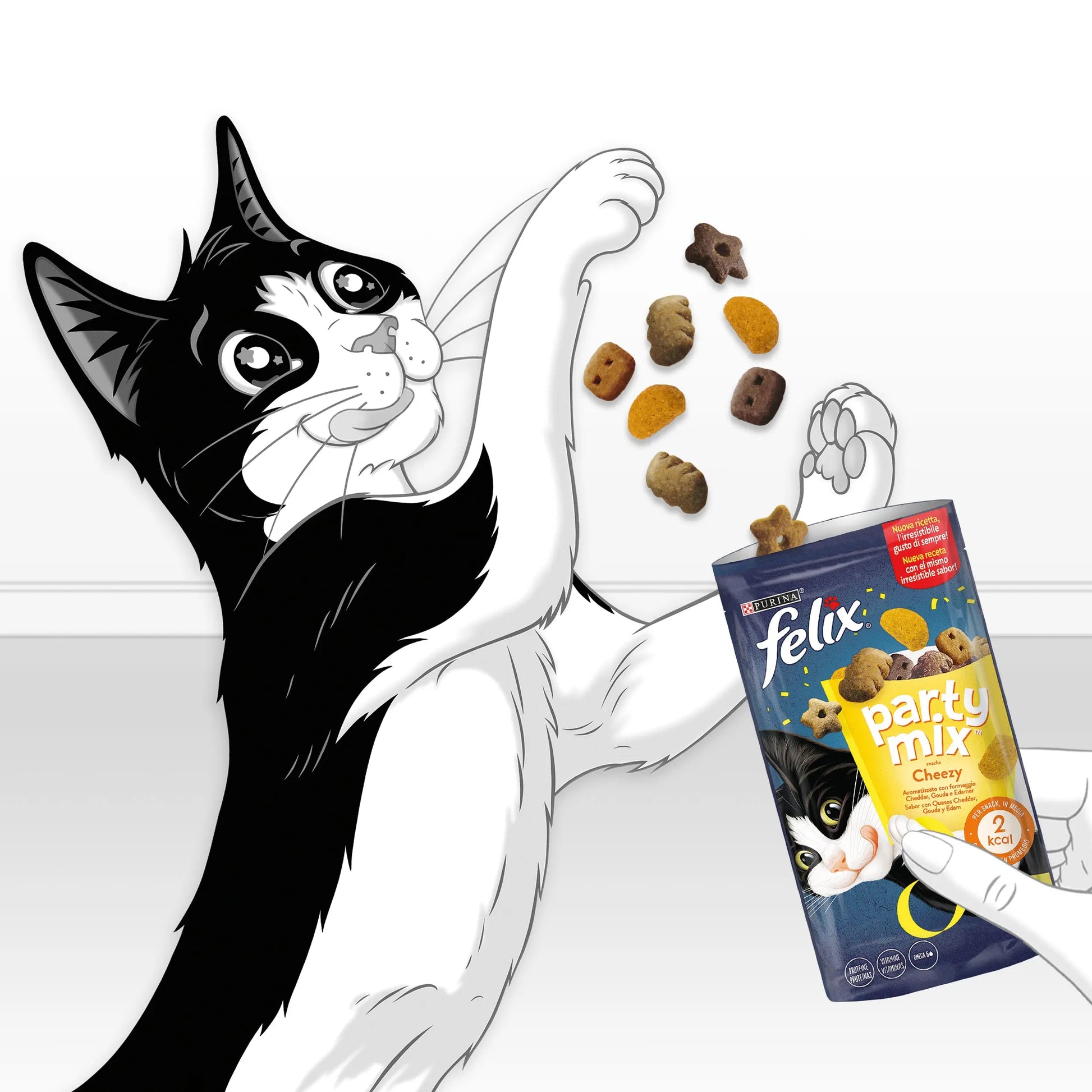 Felix Party Mix Cheezy Mix 60 g al mejor precio -Todoanimal.es