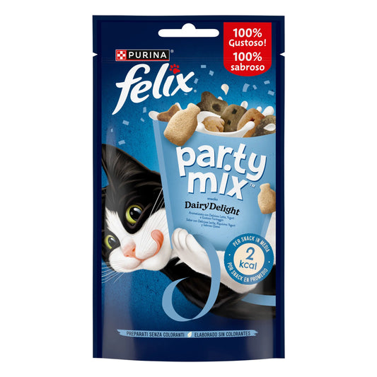 Felix Party Mix Delicias de Leche 60 g al mejor precio -Todoanimal.es
