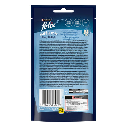 Felix Party Mix Delicias de Leche 60 g al mejor precio -Todoanimal.es