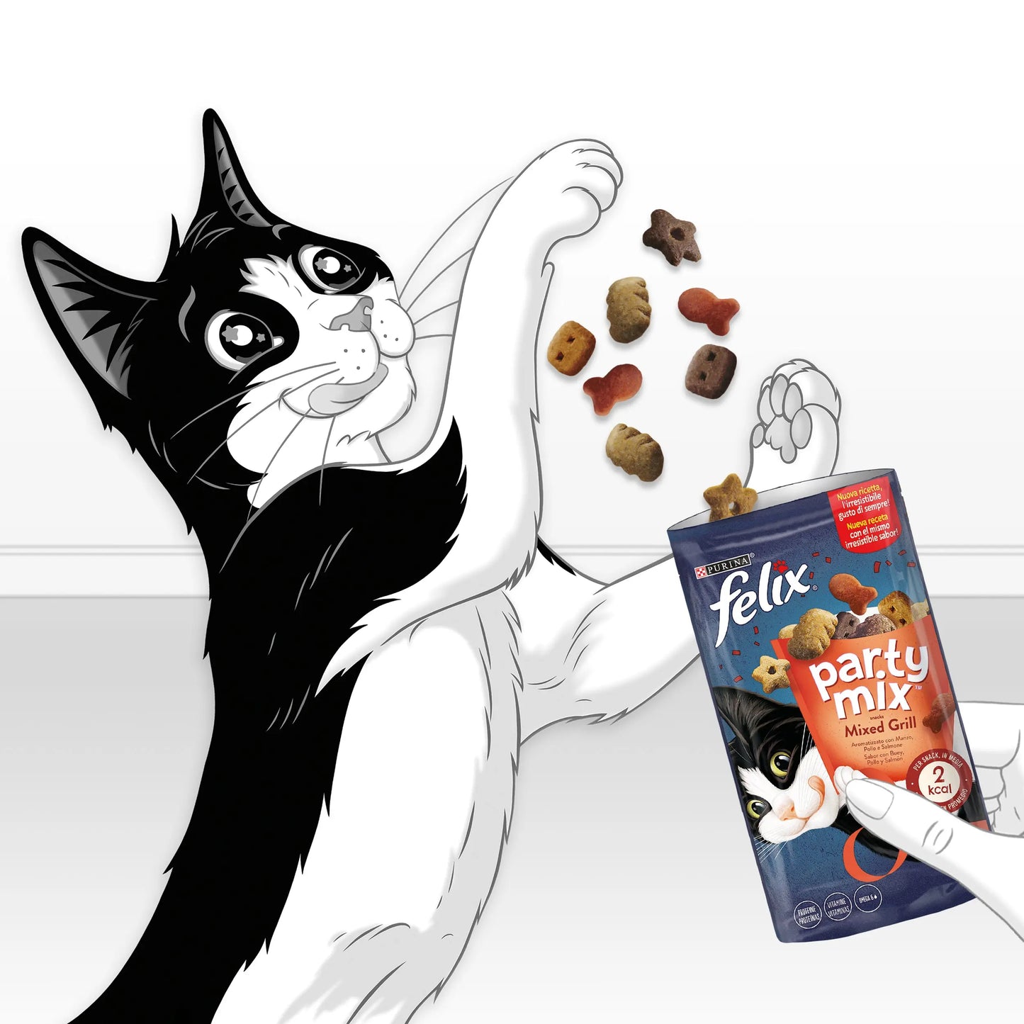 Felix Party Mix Mixed Grill 60 g al mejor precio -Todoanimal.es