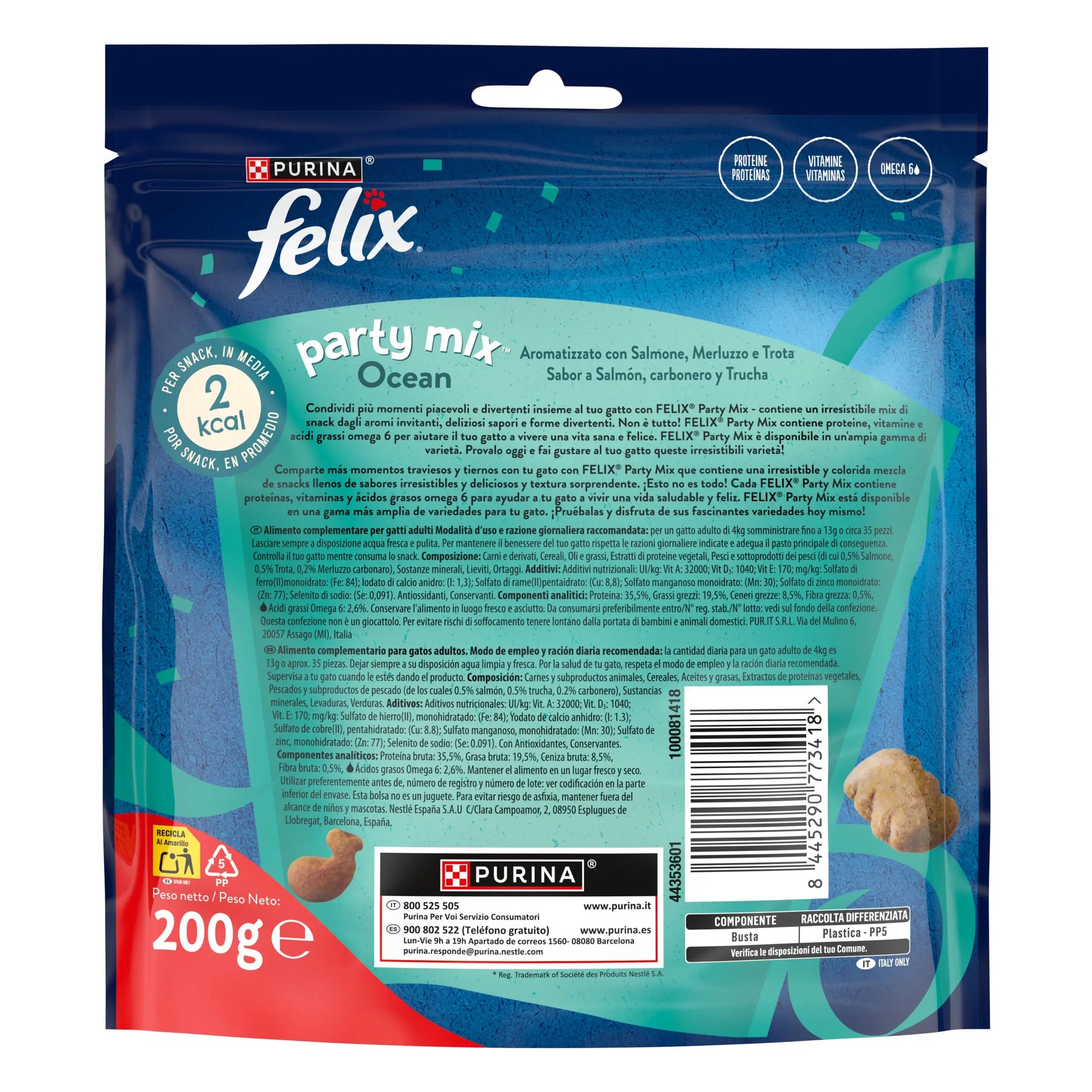 Felix Party Mix Ocean Mix 200 g al mejor precio -Todoanimal.es
