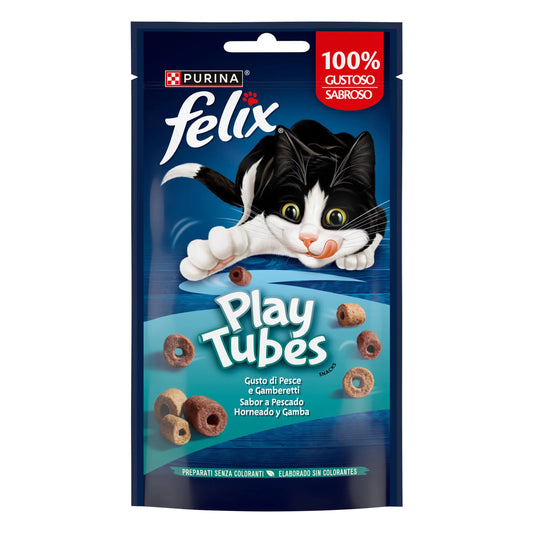 Felix Play Tubes Pescado&Gambas 50 g al mejor precio -Todoanimal.es