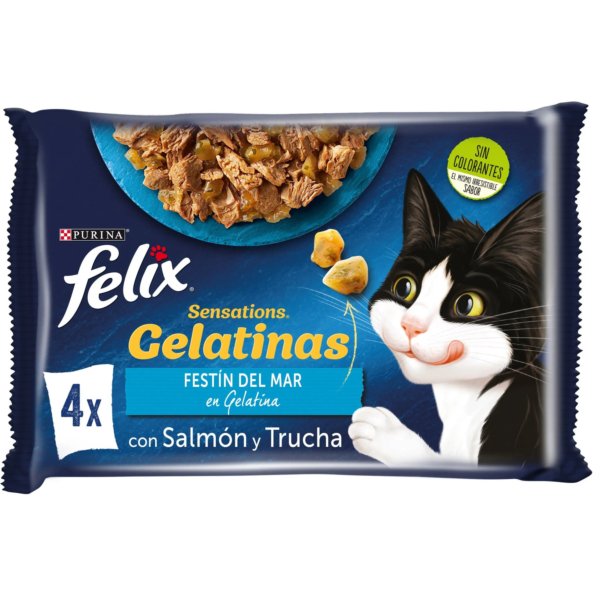 Felix Sensations Selección Pescado Pack 4X85 g al mejor precio -Todoanimal.es