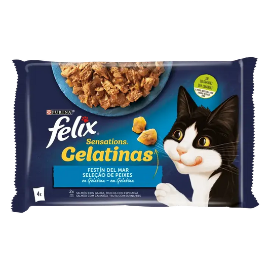 Felix Sensations Selección Pescado Pack 4X85G Todoanimal.es