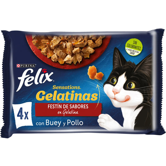 Felix Sensations Surtido Pack 4x85 g al mejor precio -Todoanimal.es