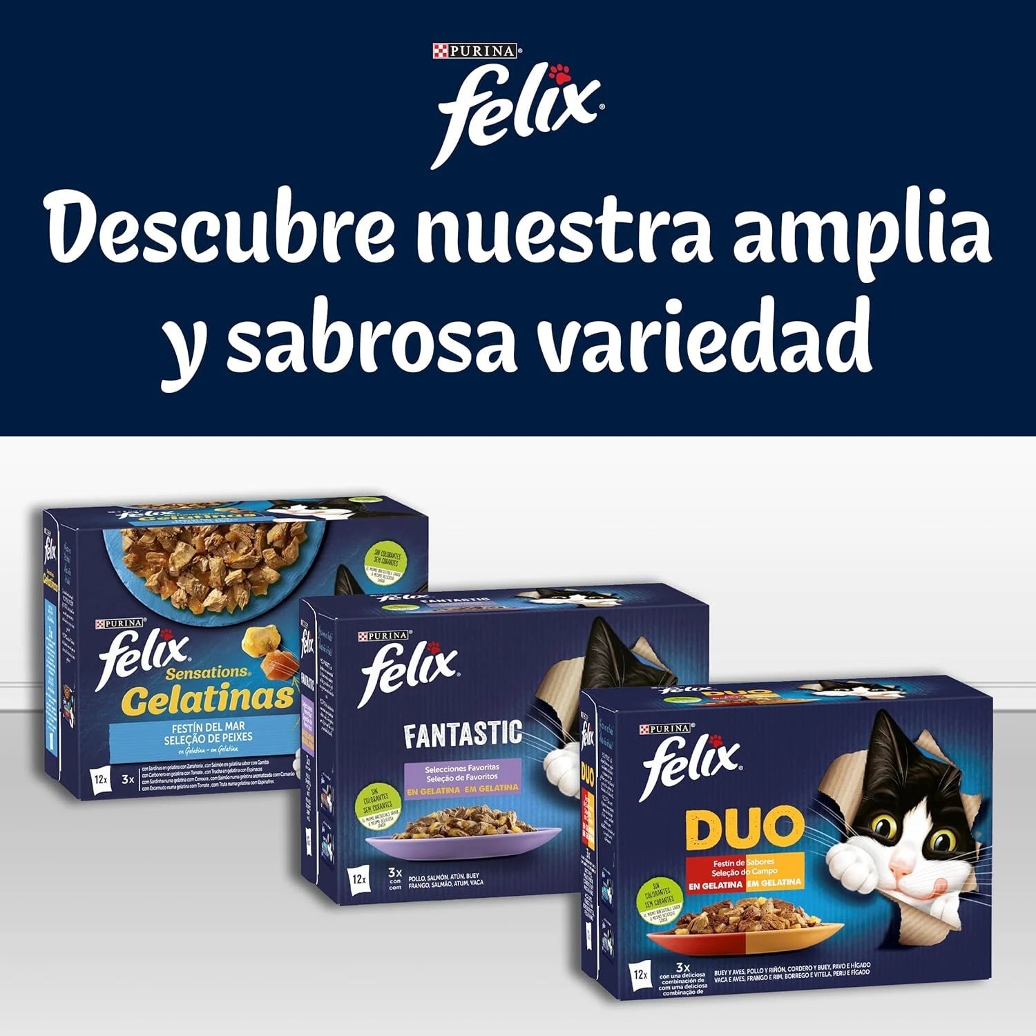 Felix Tasty Shreds Carnes Pack 4x80 g Húmeda para Gatos al mejor precio -Todoanimal.es