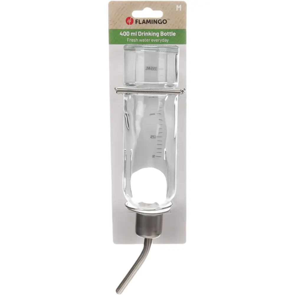 Flamingo Bebedero Vidrio Roedores Athina 350 ml al mejor precio -Todoanimal.es