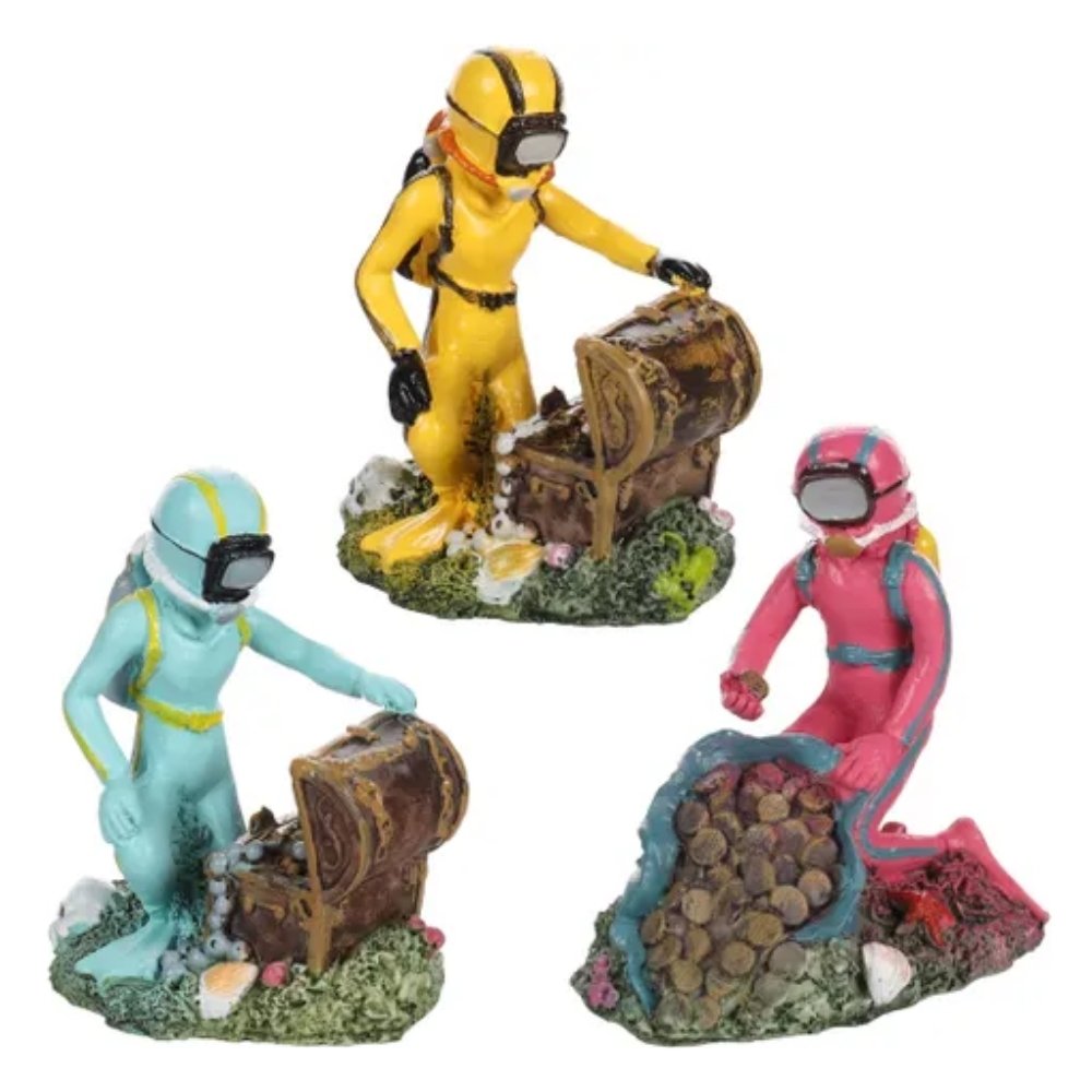 Flamingo Buzo Tesoro Decoración para Acuarios 1 ud al mejor precio -Todoanimal.es