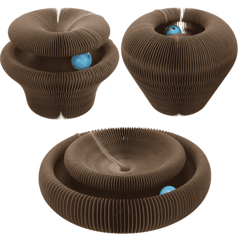 Flamingo Cama Juguete Rascador 3 formas en 1 | 18,5x11x8cm para Gatos al mejor precio -Todoanimal.es