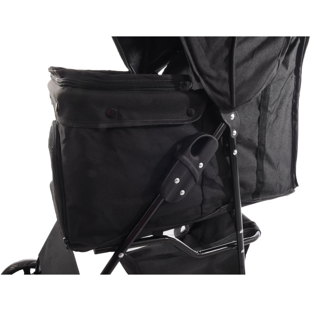 Flamingo Cochecito para Perro Carrito Buggy Negro 46x81,5x98cm al mejor precio -Todoanimal.es