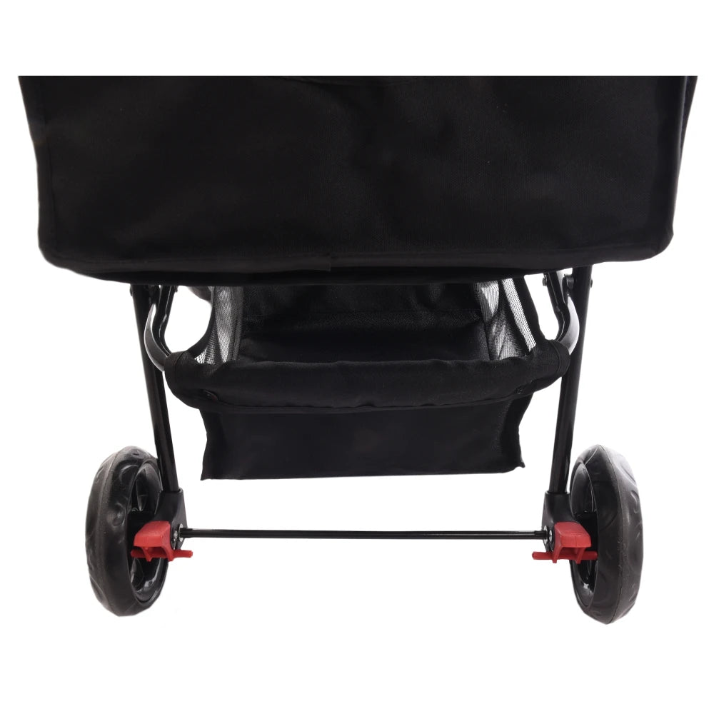 Flamingo Cochecito para Perro Carrito Buggy Negro 46x81,5x98cm al mejor precio -Todoanimal.es