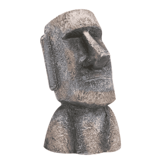 Flamingo Estatua Moai Gris Decoración para Acuarios al mejor precio -Todoanimal.es