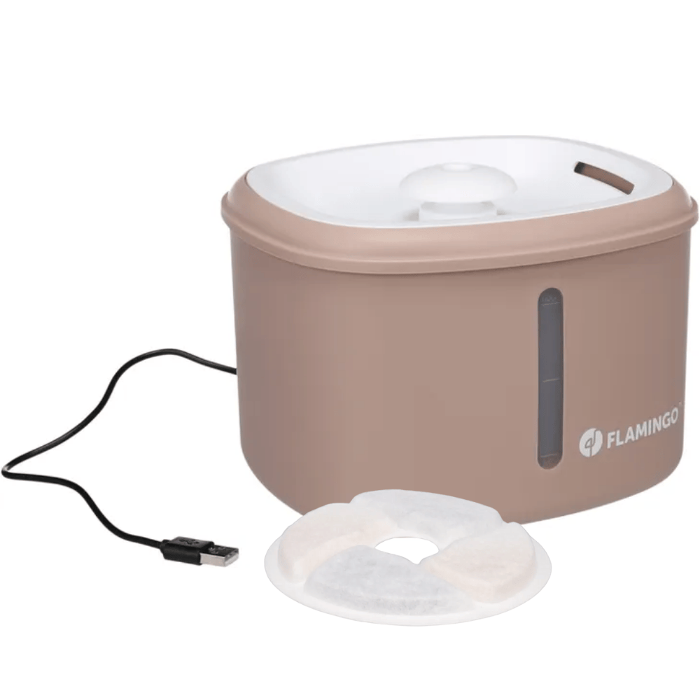 Flamingo Finto Fuente para Beber Agua Bebedero para Gatos 2,5L al mejor precio -Todoanimal.es