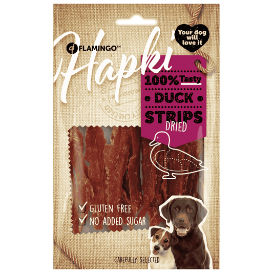 Flamingo Hapki Tiras de Pato Snack para Perros al mejor precio -Todoanimal.es