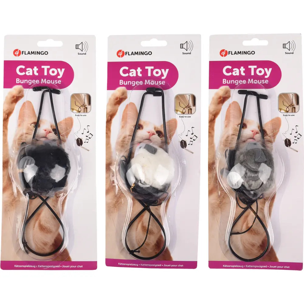 Flamingo Juguete Gato Colgador Raton con Sonido al mejor precio -Todoanimal.es