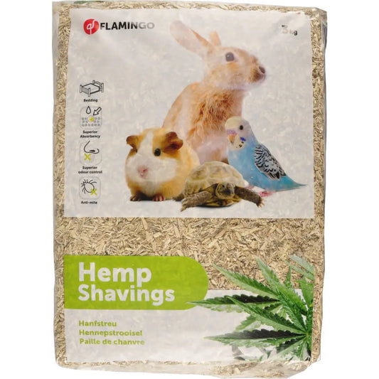 Flamingo Lecho de Cañamo 3 kg - 48L al mejor precio -Todoanimal.es