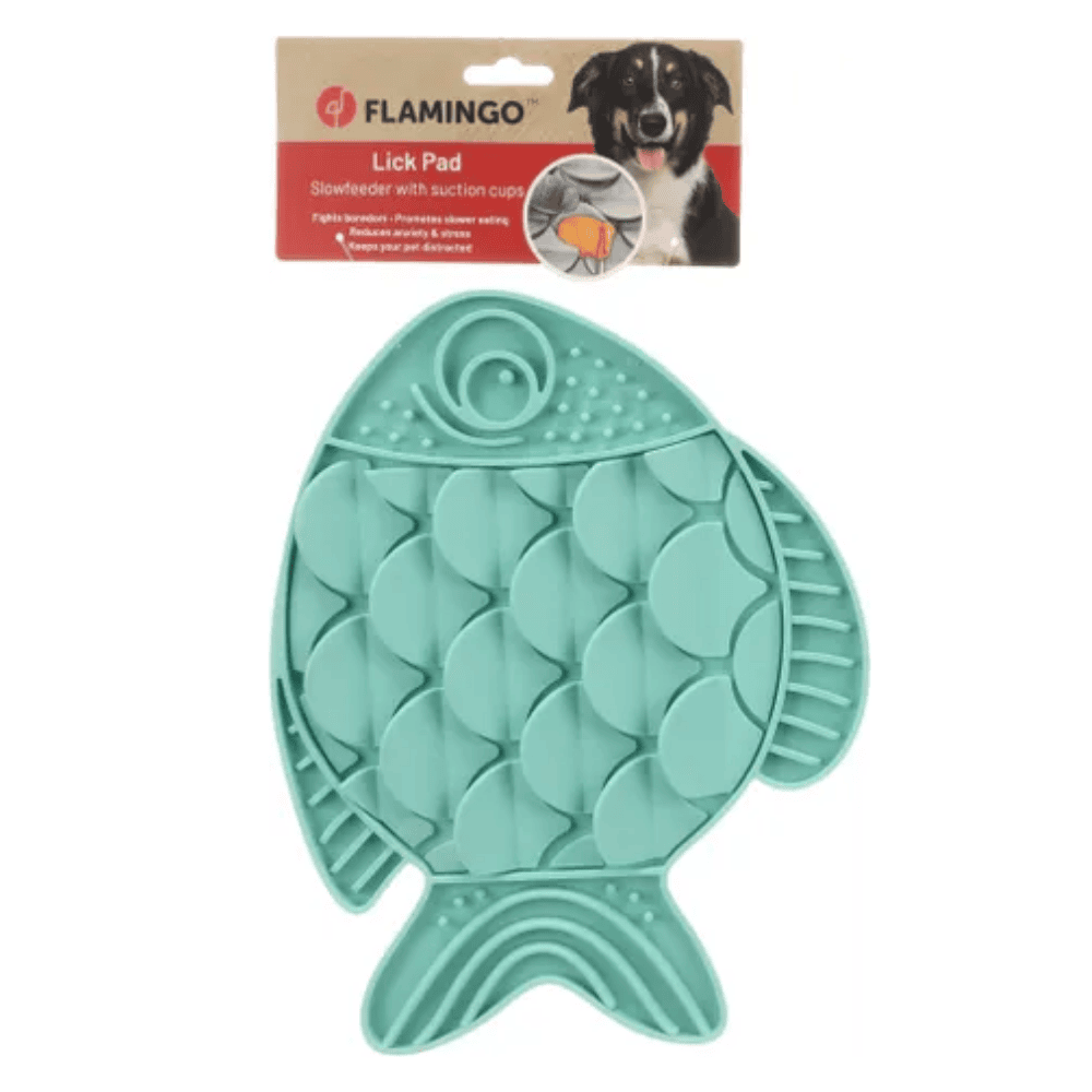 Flamingo Lick Pad Slow para Perros | Comedero Antivoracidad al mejor precio -Todoanimal.es