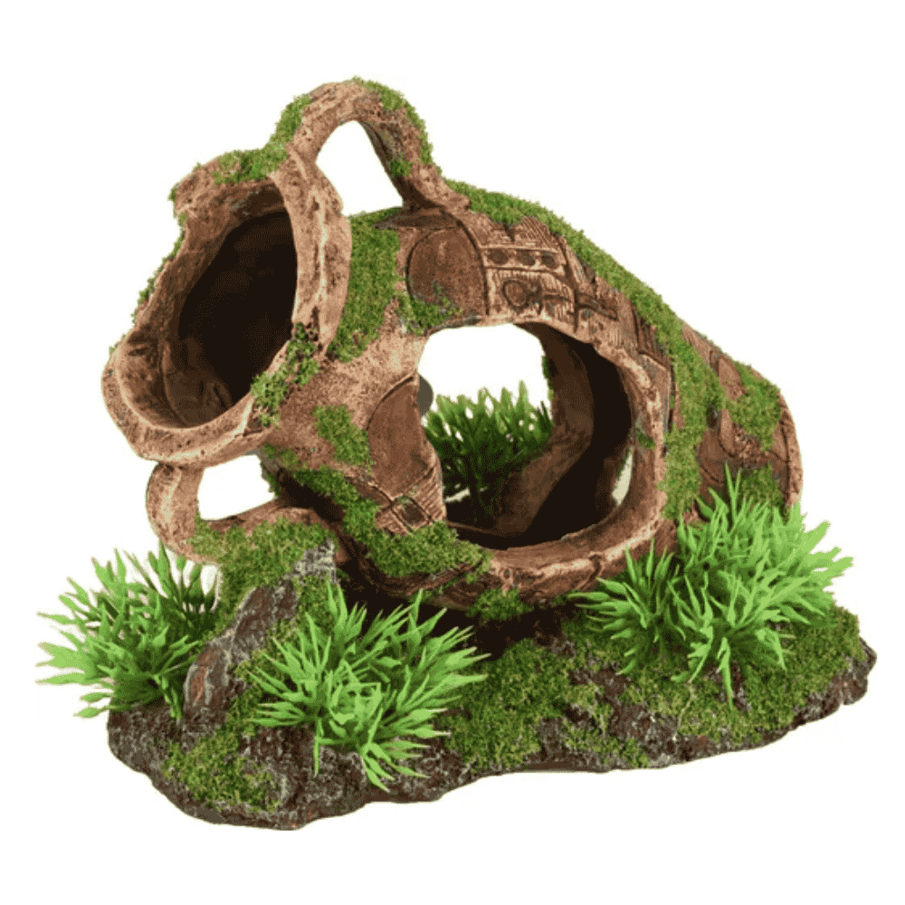Flamingo Moza Vasijas con Plantas Decoración para Acuarios al mejor precio -Todoanimal.es