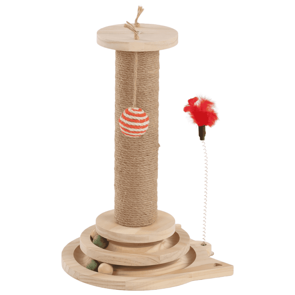 Flamingo Rascador Marrón para Gatos al mejor precio -Todoanimal.es