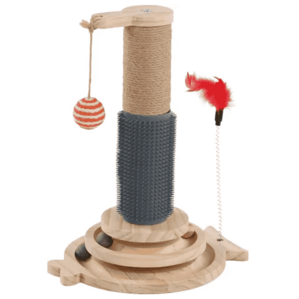 Flamingo Rascador Marrón para Gatos al mejor precio -Todoanimal.es