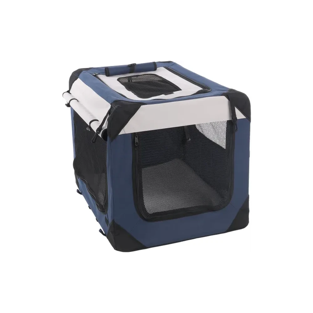 Flamingo Transportín Plegable Geronimo Azul para Mascotas al mejor precio -Todoanimal.es