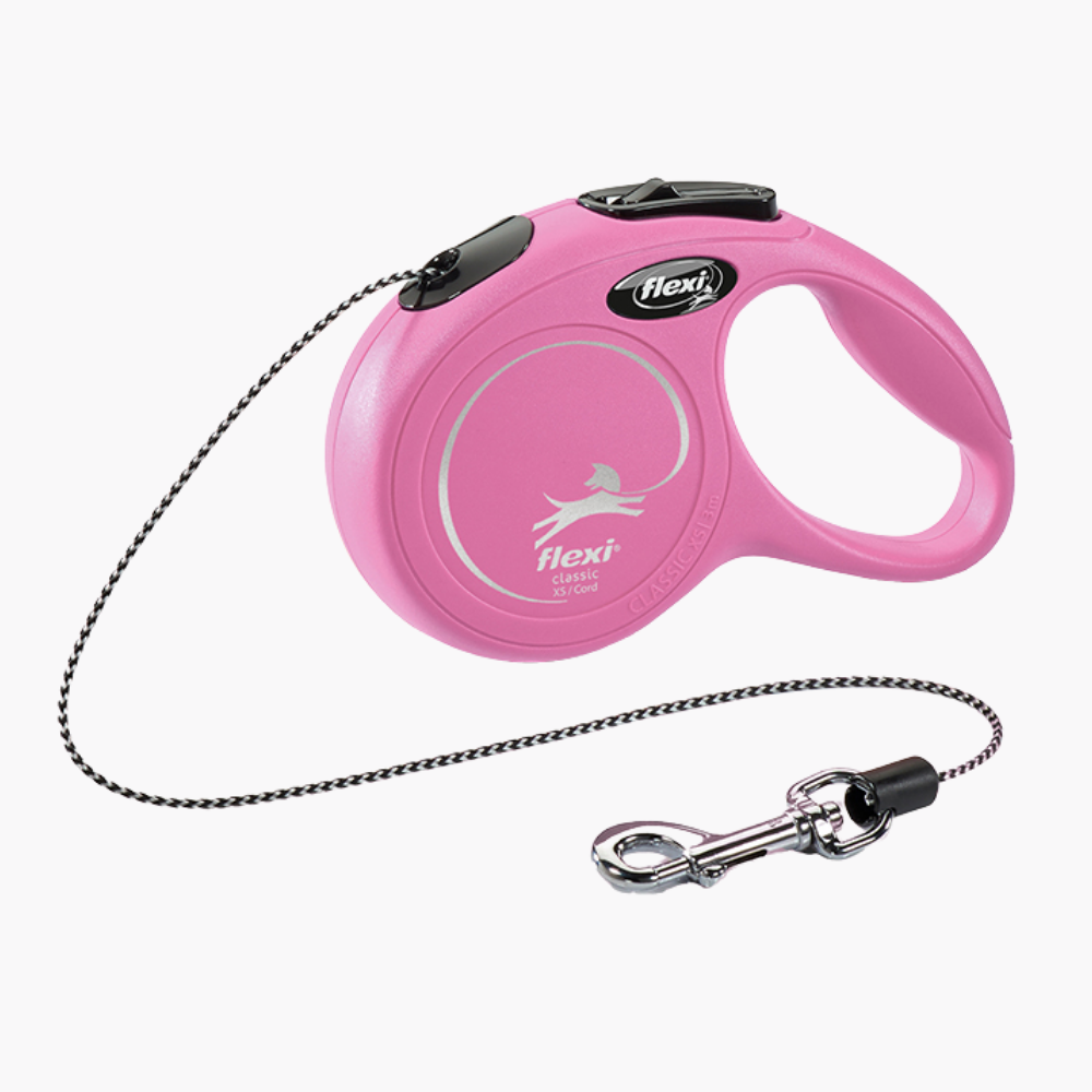 Flexi New Classic XS Cordon 3M Rosa al mejor precio -Todoanimal.es