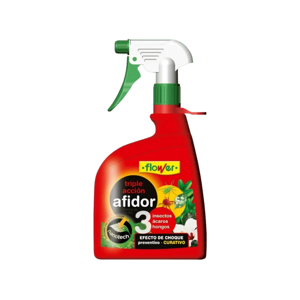 Flower Afidor Triple Acción Insecticida Fungicida y Acaricida 450 ml al mejor precio -Todoanimal.es