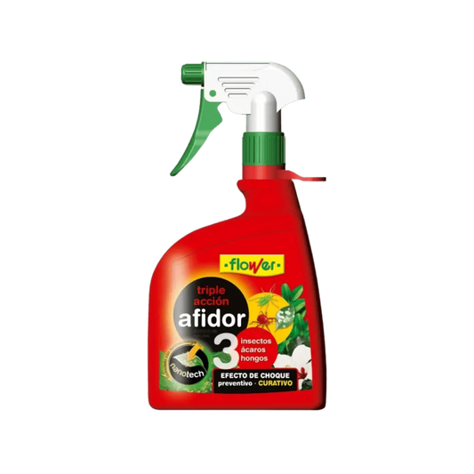 Flower Afidor Triple Acción Insecticida Fungicida y Acaricida 450 ml al mejor precio -Todoanimal.es