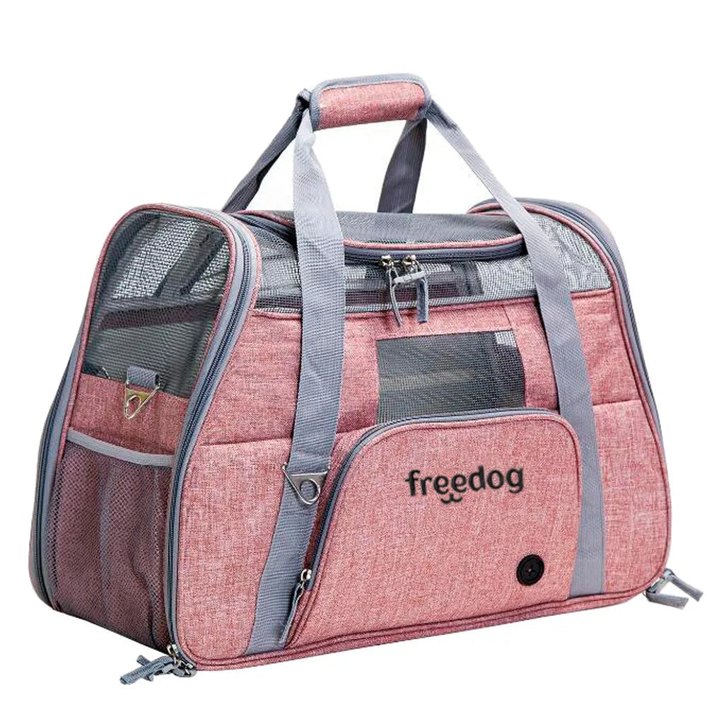 Freedog Bolso Transportín Crossworld Marrón 51x23x35cm al mejor precio -Todoanimal.es