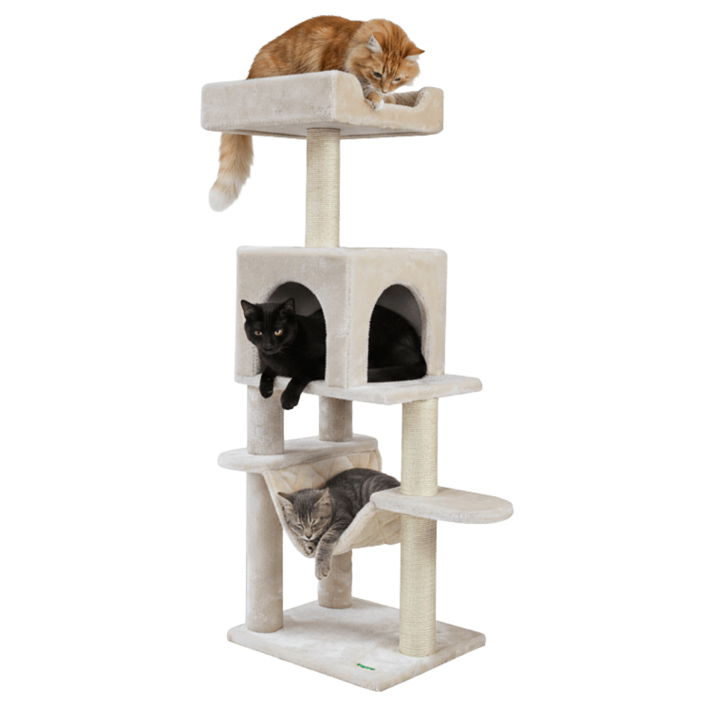 Freedog Rascador CatClimber Crema para Gatos (40 x 35 x 113cm) al mejor precio -Todoanimal.es