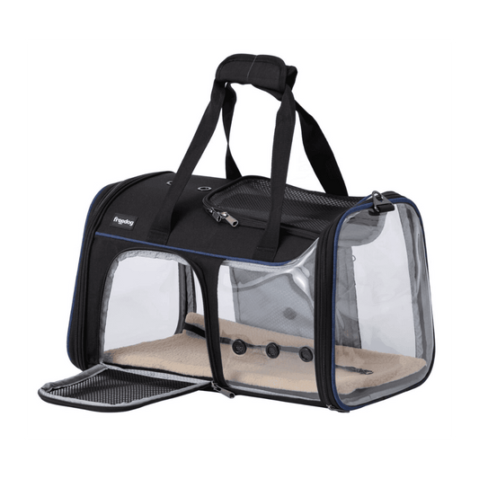 Freedog Transportín Transparente JFK 49x29x29cm para Perros y Gatos al mejor precio -Todoanimal.es
