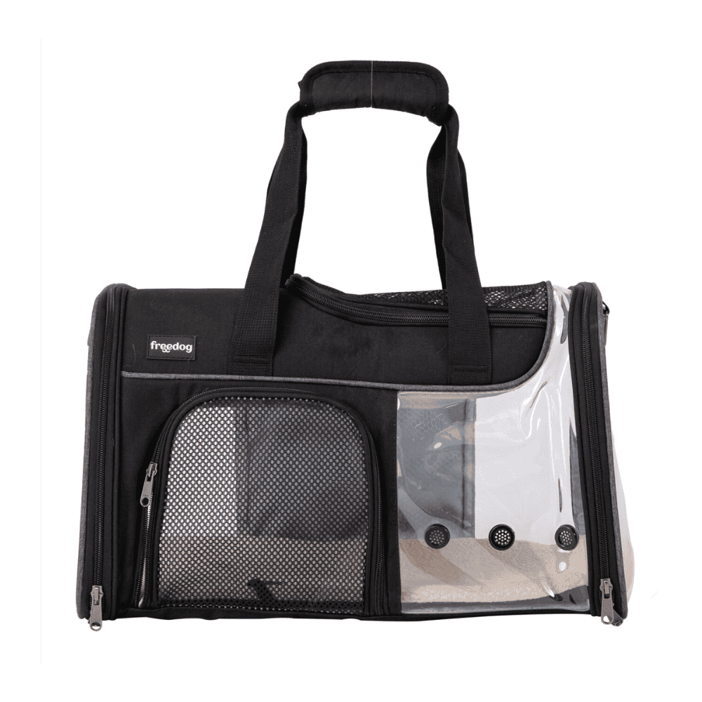 Freedog Transportín Transparente JFK 49x29x29cm para Perros y Gatos al mejor precio -Todoanimal.es