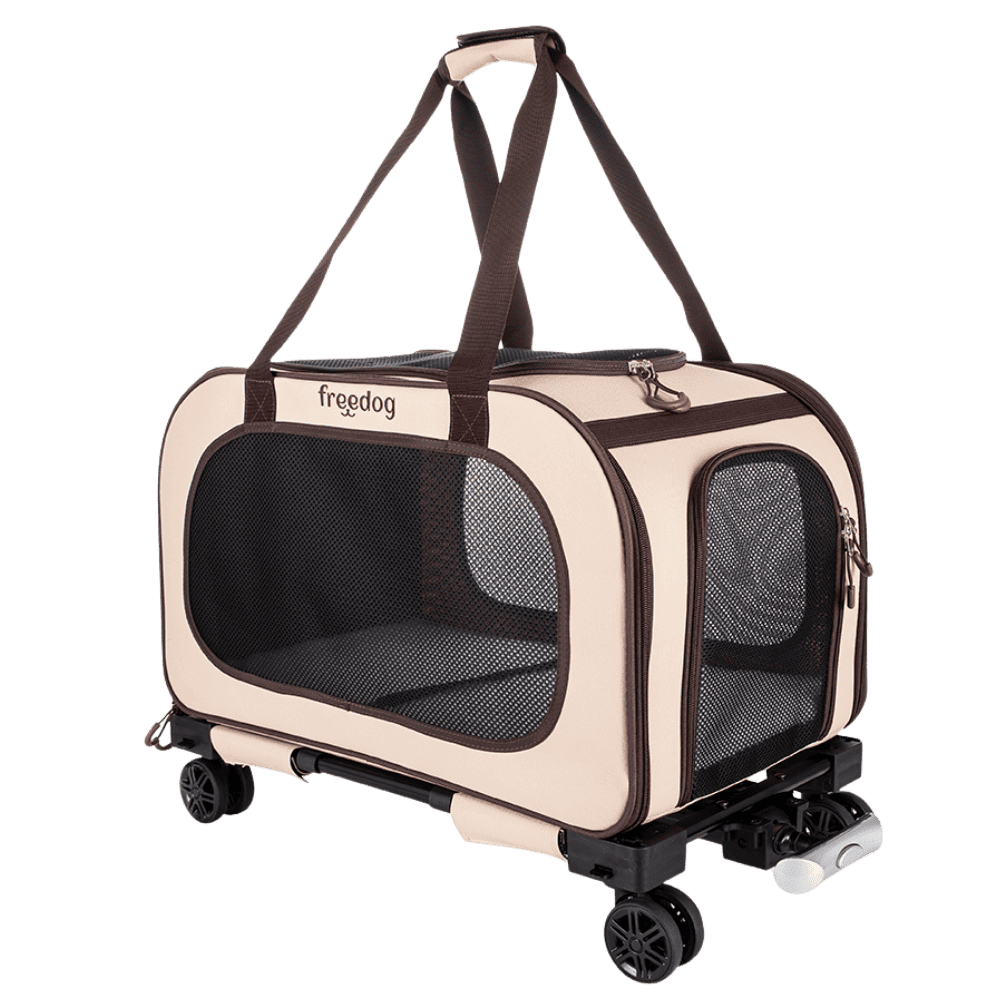 Freedog Transportin con Ruedas Trolley TravelTails 54x33x42cm al mejor precio -Todoanimal.es