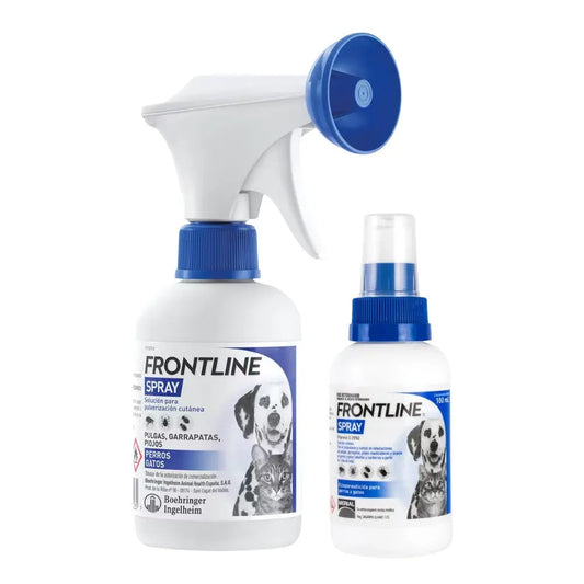 Frontline Spray Antiparasitario para Perros y Gatos | Elimina Pulgas, Garrapatas y Piojos al mejor precio -Todoanimal.es