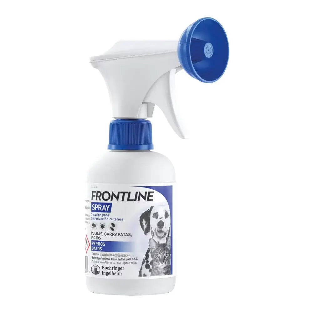 Frontline Spray Antiparasitario para Perros y Gatos | Elimina Pulgas, Garrapatas y Piojos al mejor precio -Todoanimal.es