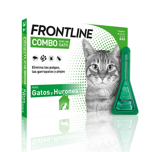 Frontline® Combo Antiparasitario Spot On para Gatos 3 Pipetas al mejor precio -Todoanimal.es