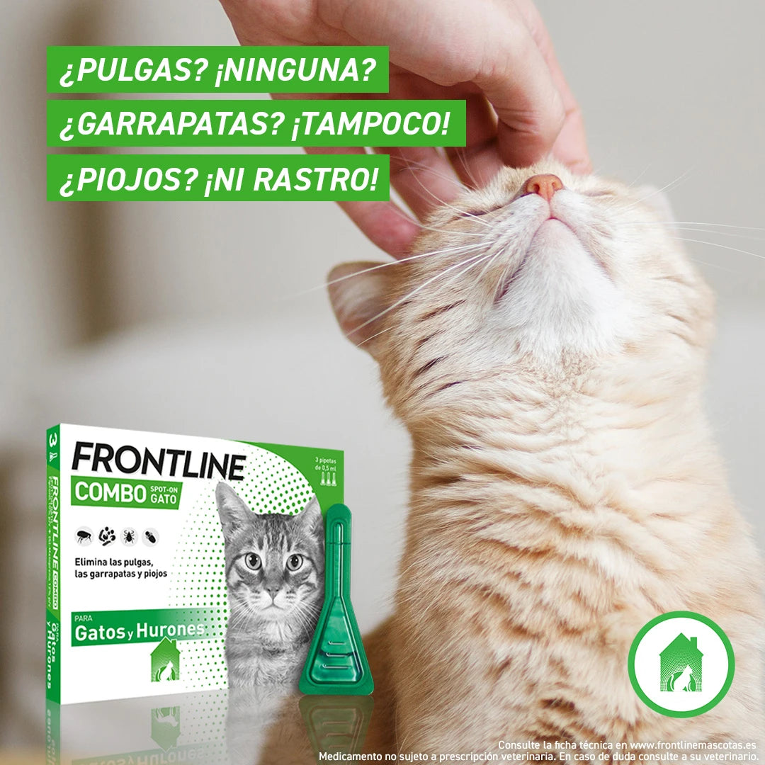 Frontline® Combo Antiparasitario Spot On para Gatos 3 Pipetas al mejor precio -Todoanimal.es