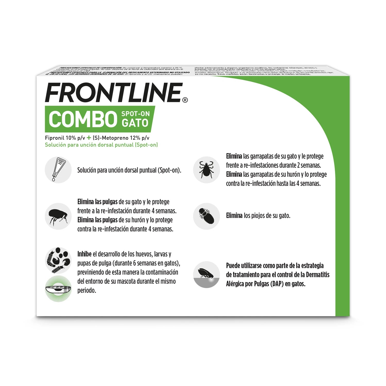 Frontline® Combo Antiparasitario Spot On para Gatos 3 Pipetas al mejor precio -Todoanimal.es