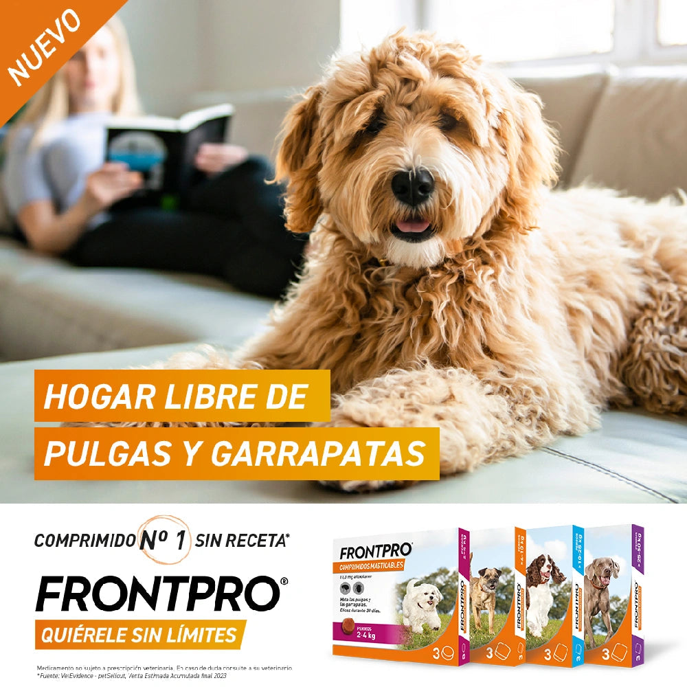 Frontpro Comprimidos Masticables Antiparasitarios para Perros 3 uds. al mejor precio -Todoanimal.es