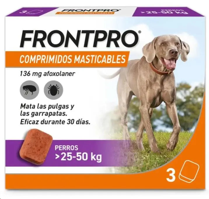 Frontpro Perros Comprimido Masticable 3Udes - Precios Más Baratos - Todoanimal