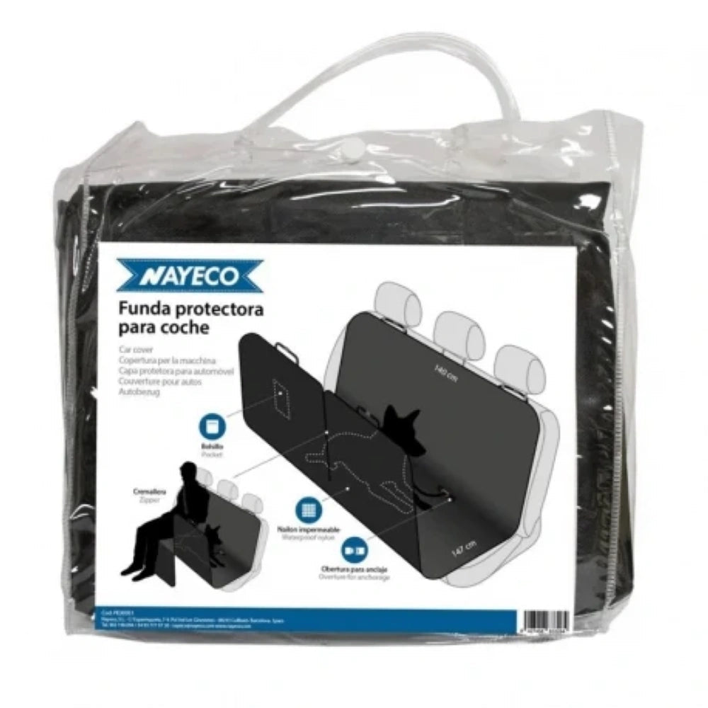 Funda Protectora Asientos Coche 147x140cm Nayeco al mejor precio -Todoanimal.es