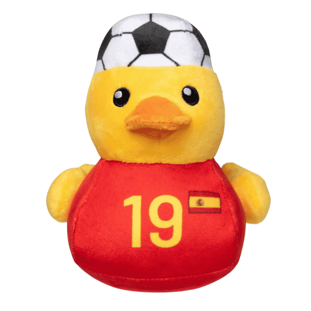FuzzYard Toy Pato Mundial España Número 19 | Especial Mundial 2026 al mejor precio -Todoanimal.es