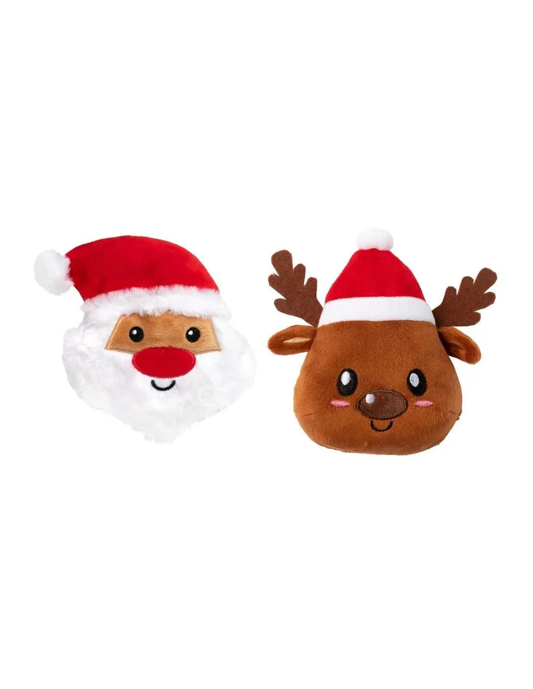 Fuzzyard Juguete Navidad Dog Santa Y Reno 2 Piezas - Precios Más Baratos - Todoanimal