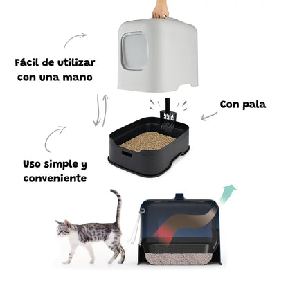 Gatera Eco con Asa 51X39,5X44,3 cm Rotho al mejor precio -Todoanimal.es